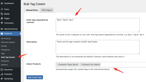 Bulk Tag Creator for WooCommerce - Image 2