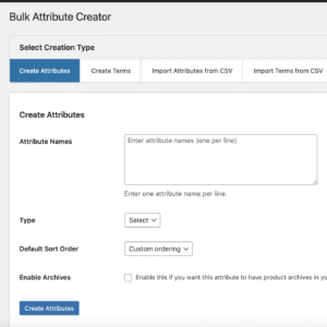 Bulk Attribute Creator