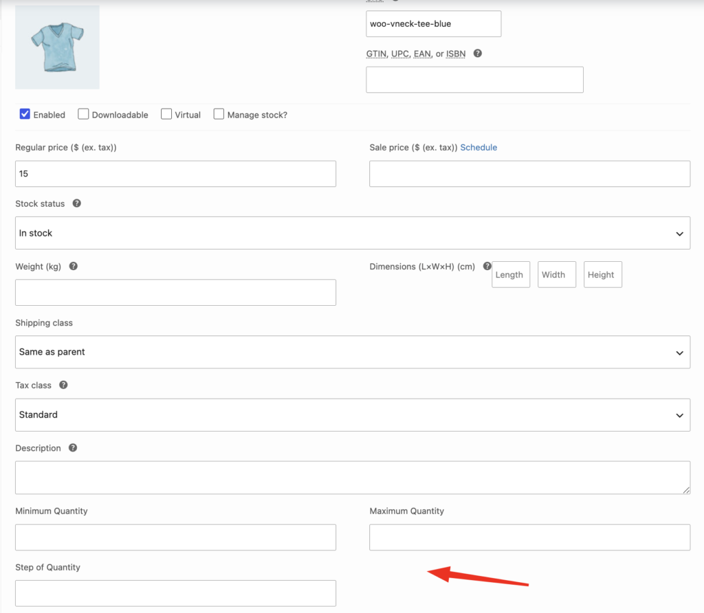 WooCommerce minimum quantity - variation level settings with different min and max for each variation